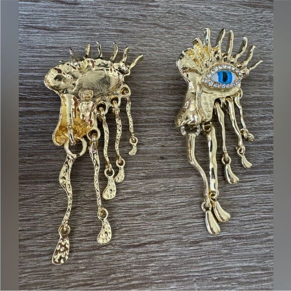 Statement evil eye earrings A1180 - Picture 6 of 7